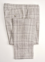 Load image into Gallery viewer, New Suitsupply Havana Light Gray Check Wool, Silk, Linen Suit - Size 38R