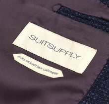 Load image into Gallery viewer, New Suitsupply Havana Blue Patterned Wool, Mohair, Silk, Cashmere Suit - Size 36S (Final Sale)