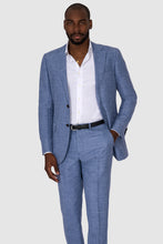 Load image into Gallery viewer, New Suitsupply Lazio Light Blue Wool, Silk and Linen Suit - Size 36R