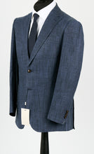 Load image into Gallery viewer, New Suitsupply Havana Blue Pleated Silk and Linen Blend Ferla Suit - Suit 38R