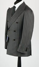 Load image into Gallery viewer, New Suitsupply JORT Gray Stripe Pure Wool Full Canvas DB Suit - Size 38S