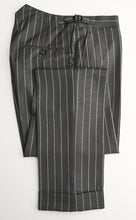Load image into Gallery viewer, New Suitsupply JORT Gray Stripe Pure Wool Full Canvas DB Suit - Size 38S