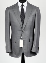 Load image into Gallery viewer, New Suitsupply Lazio Gray Birdseye Wool and Mulberry Silk Super 150s Luxury Suit - Size 36R, 38R, 42R