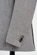 Load image into Gallery viewer, New Suitsupply Havana Black Houndstooth Wool and Cashmere 3 Piece DB Suit - Size 36R, 38R, 40R