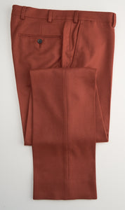 New Suitsupply Havana Burnt Orange Pure Wool Flannel Suit - Size 36R, 38S, 38R, 40S, 40R, 42S