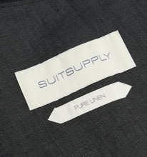 Load image into Gallery viewer, New Suitsupply Havana Black Pure Linen Unlined DB Suit - Size 34R, 36R, 38R (Half Gurkha)