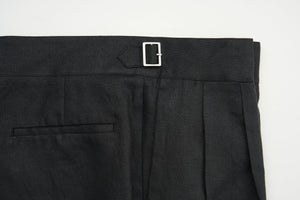 New Suitsupply Havana Black Pure Linen Unlined DB Suit - Size 34R and 36R  (Half Gurkha)