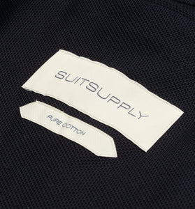 New Suitsupply Havana Navy Blue Dondi Jersey Casual Ames Pleat Suit - Size 38R and 46R (FINAL SALE)