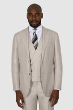 Load image into Gallery viewer, New Suitsupply Havana Light Brown Herringbone Wool, Silk, Linen 3 Piece DB Suit - Multiple Sizes Available
