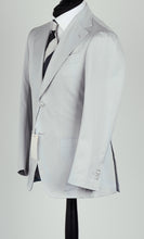 Load image into Gallery viewer, New Suitsupply Havana Light Gray Cotton Cashmere Wide Lapel Suit - Size 42L
