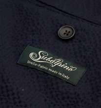 Load image into Gallery viewer, New Suitsupply Havana Navy Blue Cotton Stretch Seersucker Suit - Suit 36R, 38S, 40S