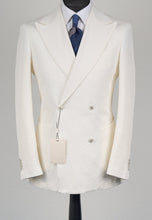 Load image into Gallery viewer, New Suitsupply Havana Off White Cotton Stretch DB Suit - Size 36S, 36R, 38S, 38R, 40R, 42R, 42L