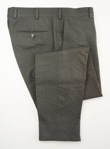 Used Suitsupply Havana Green Cotton Stretch Seersucker Suit - Size 38R (34 inch waist)