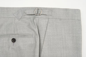 New Suitsupply Lazio La Spalla Light Gray Pure Wool Super 150s Full Canvas Suit - Size 40S