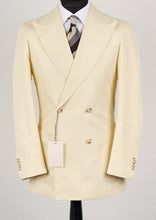 Load image into Gallery viewer, New Suitsupply Havana Yellow (Eggshell) Pure Cotton Unlined DB Suit - Size 38S, 38R, 40R, 42R