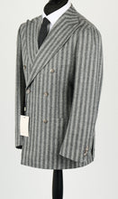 Load image into Gallery viewer, New Suitsupply Havana Mid Gray Stripe Alpaca and Wool DB Suit - Most Sizes Available