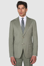 Load image into Gallery viewer, New Suitsupply Havana Light Green Pure Wool Super 110s All Season Wide Lapel Suit - Size 36R