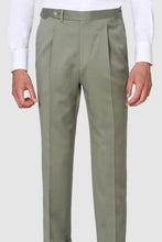 Load image into Gallery viewer, New Suitsupply Havana Light Green Pure Wool Super 110s All Season Wide Lapel Suit - Size 36R and 44R