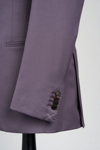 New Suitsupply Havana Jetted Purple Pure Wool All Season Super 110s Suit - All Sizes Available (3 Roll 2)