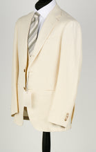 Load image into Gallery viewer, New Suitsupply Havana Jetted Off White Herringbone Wool, Tussah Silk, Linen 3 Piece DB Suit - Size 40S, 42S, 42R, 44L, 46R, 46L, 48R