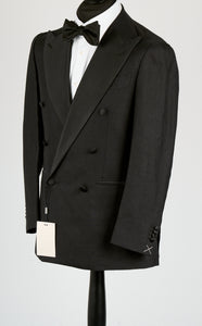 New Suitsupply Havana Black Wool, Tussah Silk and Linen DB Low Button Tuxedo - Size 38S, 38R, 42R, 42L, 44S, 44L