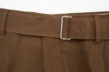 Load image into Gallery viewer, New Suitsupply Roma Tobacco Brown Pure Linen Relaxed Fit Wide Leg Suit - Size 36R, 38R, 40R, 42R