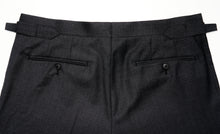 Load image into Gallery viewer, New SUITREVIEW Elmhurst Charcoal Gray Fine Check Pure Wool Super 110s Pants - Waist Size 38