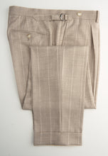 Load image into Gallery viewer, New SUITREVIEW Elmhurst Oatmeal Stripe Pure Wool Loro Piana DB Suit - All Sizes Available (Special Order)