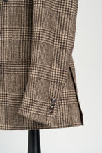 Load image into Gallery viewer, New SUITREVIEW Elmhurst Brown Check Alpaca and Wool DB Blazer - Size 40R
