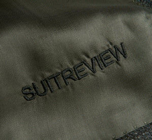 New SUITREVIEW Elmhurst Evergreen Blue Check Wool, Silk, Cashmere Wide Peak Blazer - Size 38R, 40R, 42R