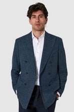 Load image into Gallery viewer, New SUITREVIEW Elmhurst Denim Blue Cotton Twill DB Blazer - Size 38R and 42R