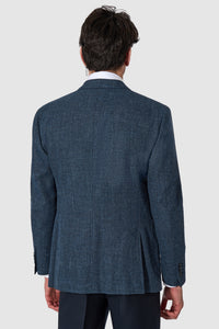 New SUITREVIEW Elmhurst Denim Blue Cotton Twill DB Blazer - Size 38R and 42R