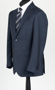 New SUITREVIEW Elmhurst Navy Blue Birdseye Pure Wool Traveller Zegna Suit - Size 38R and 42R (High Rise)