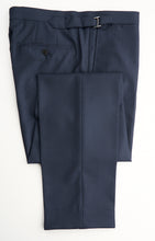 Load image into Gallery viewer, New SUITREVIEW Elmhurst Navy Blue Birdseye Pure Wool Traveller Zegna Suit - Size 42R (High Rise)