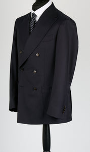 New SUITREVIEW Elmhurst Midnight Navy Pure Wool Traveller Zegna DB Suit - Size 42R (6mm AMF)