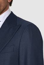 Load image into Gallery viewer, New SUITREVIEW Elmhurst Prussian Blue Pure Wool Traveller Peak Lapel Suit -  All Sizes Made to Order