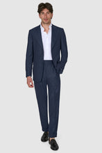 Load image into Gallery viewer, New SUITREVIEW Elmhurst Prussian Blue Pure Wool Traveller Peak Lapel Suit -  All Sizes Made to Order