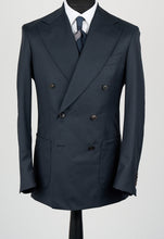 Load image into Gallery viewer, New SUITREVIEW Elmhurst Dark Navy Pure Wool Super 110s All Season DB Blazer - Size 40R
