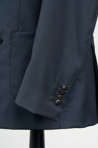 New SUITREVIEW Elmhurst Dark Navy Pure Wool Super 110s All Season DB Blazer - Size 40R