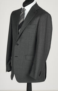 New SUITREVIEW Elmhurst Anthracite Gray Pure Wool Super 110s Suit - Size 42R
