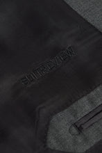 Load image into Gallery viewer, New SUITREVIEW Elmhurst Anthracite Gray Pure Wool Super 110s Suit - Size 42R