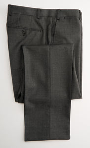 New SUITREVIEW Elmhurst Flap Dark Gray Pure Wool Super 110s All Season Suit - Size 42R