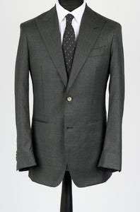 New SUITREVIEW Elmhurst Gray Houndstooth Pure Wool Super 110s All Season Suit - Size 38R and 42R (Final Sale)