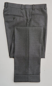 New SUITREVIEW Elmhurst Gray Houndstooth Pure Wool Super 110s All Season Suit - Size 38R and 42R