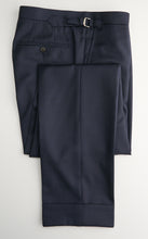 Load image into Gallery viewer, New SUITREVIEW Elmhurst Navy Blue Pure Wool Season Super 110s DB Suit - Size 40S and 42S