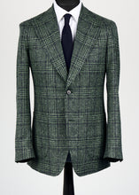 Load image into Gallery viewer, New SUITREVIEW Elmhurst Peak Green/Blue Check Wool, Silk, Linen Blazer - Most Sizes Available
