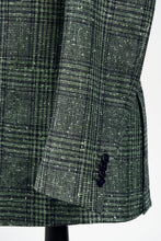 Load image into Gallery viewer, New SUITREVIEW Elmhurst Peak Green/Blue Check Wool, Silk, Linen Blazer - All Sizes Special Order