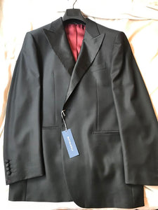 USED SUITSUPPLY Lazio 100% Wool Tuxedo Jacket - Size 40R