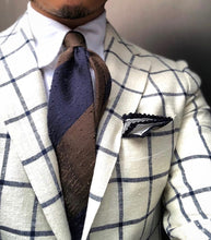 Load image into Gallery viewer, New SUITSUPPLY Havana Off White Check Silk, Linen, Wool Blazer - Size 38R