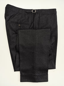 New Suitsupply JORT Bolton Dark Gray Wool and Cashmere Fishtail Pants - Waist Size 38